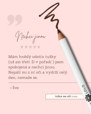✏️ „Už třetí v pořadí a pořád ta pravá. Neštípe, nerozmazává se a vydrží celý den. Nechci jinou,“ napsala nám Eva. A co...
